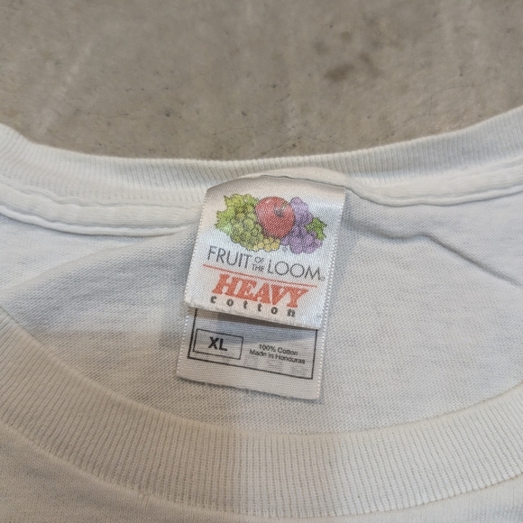 Y2K Fruit Of The Loom Men's XL I Heart Skinny White Chick Shirt - Picture 2 of 6